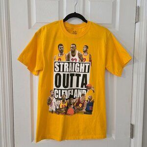 2016 NBA Cleveland Cavaliers Championship T-shirt Yellow - Medium